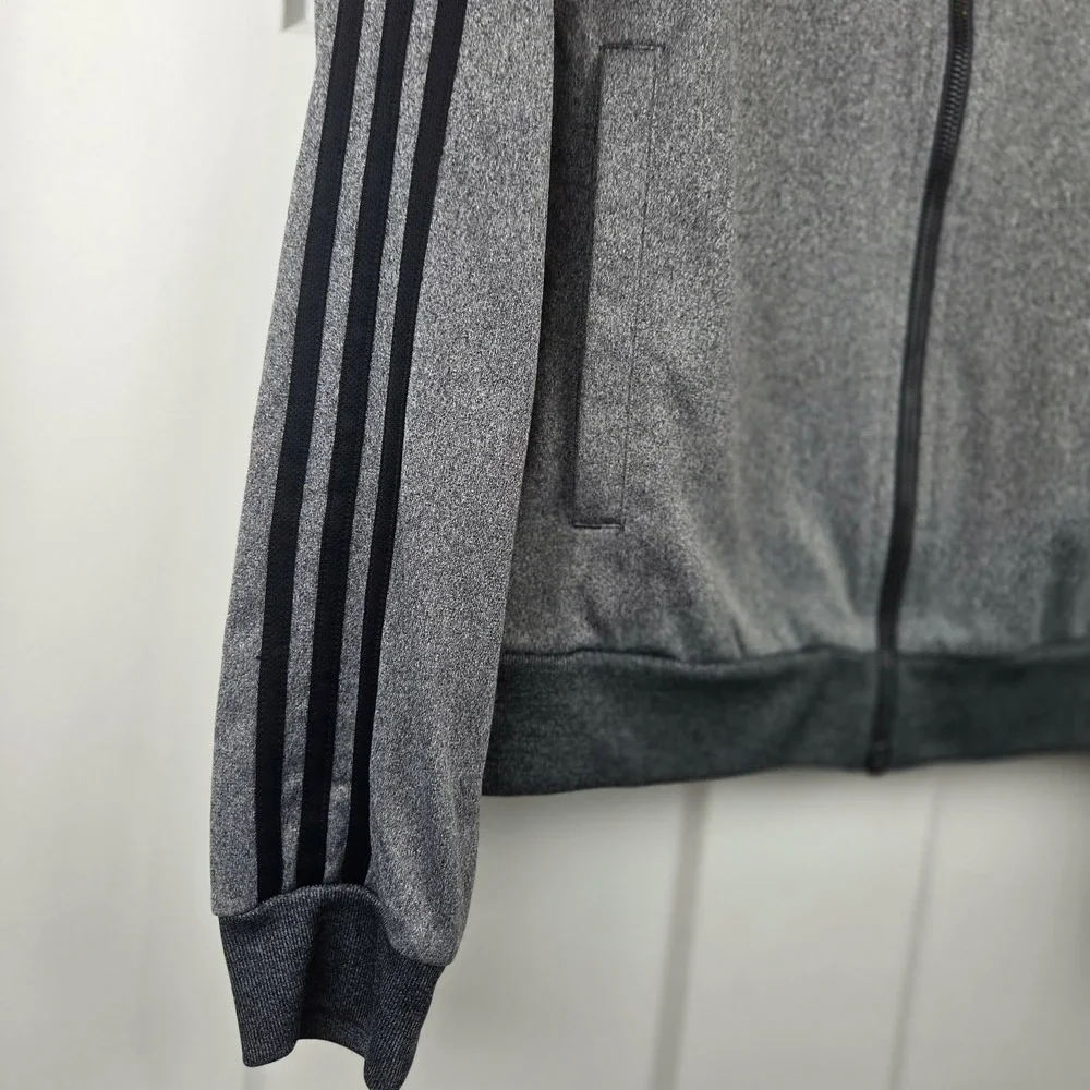 Adidas Chicago Blackhawks Track Jacket Full‎ Zip Gray Men's Size S